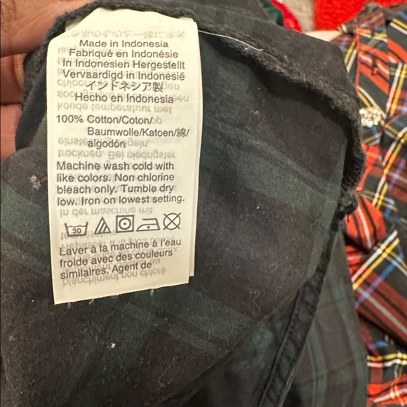 J crew Plaid Button-Up rhinestone shirt - Picture 5 of 5